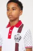 Mini Harry Racing Pique Polo - White sold by Fashion Nova