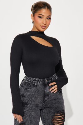Claire Cut Out Top - Black sold by Fashion Nova