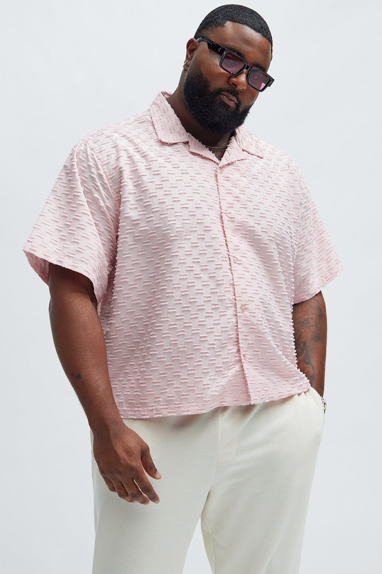 Oden Textured Shirt - Pink sold by Fashion Nova product image thumbnail 5