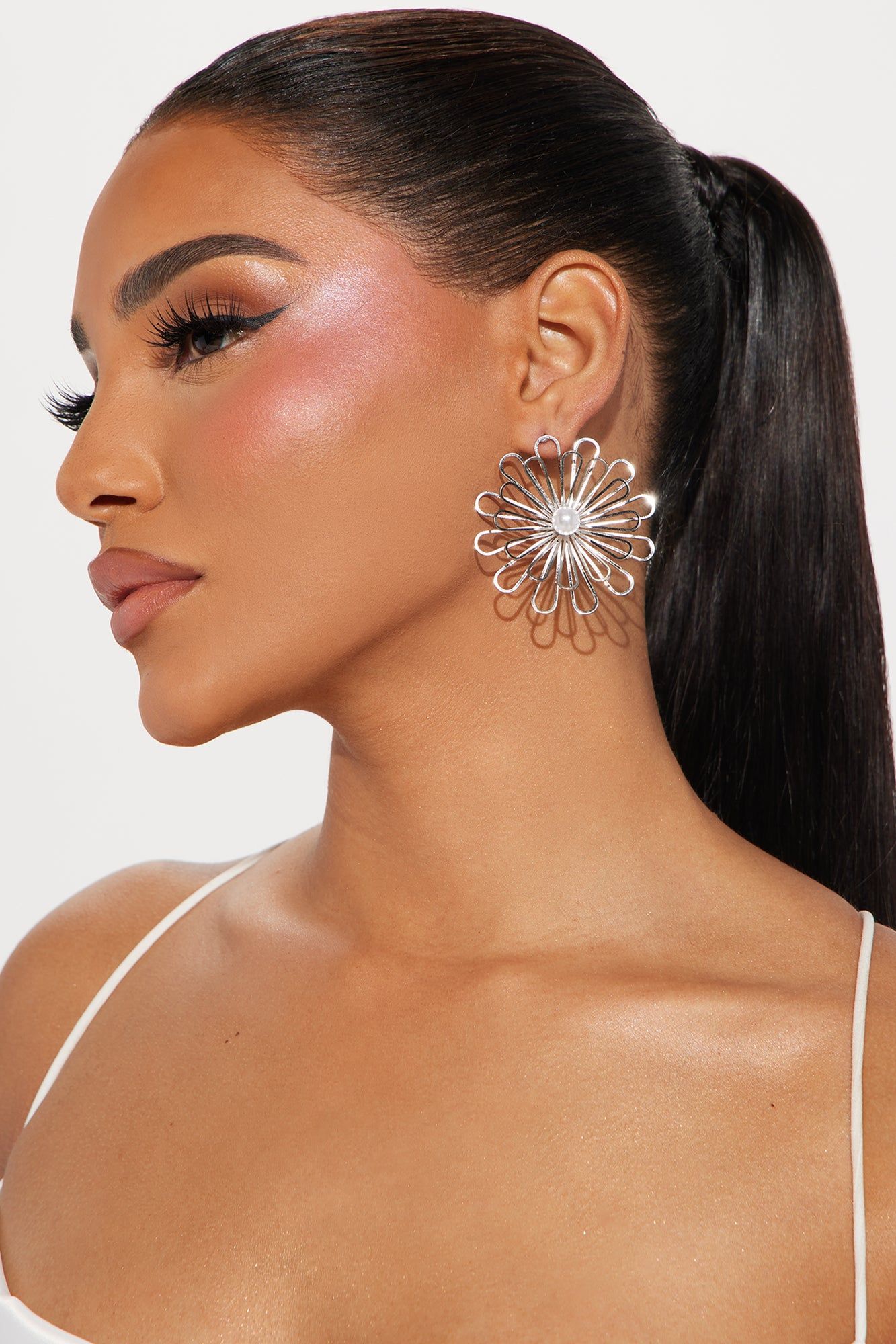 Malibu Vibe Stud Earrings - Silver sold by Fashion Nova product image thumbnail 2