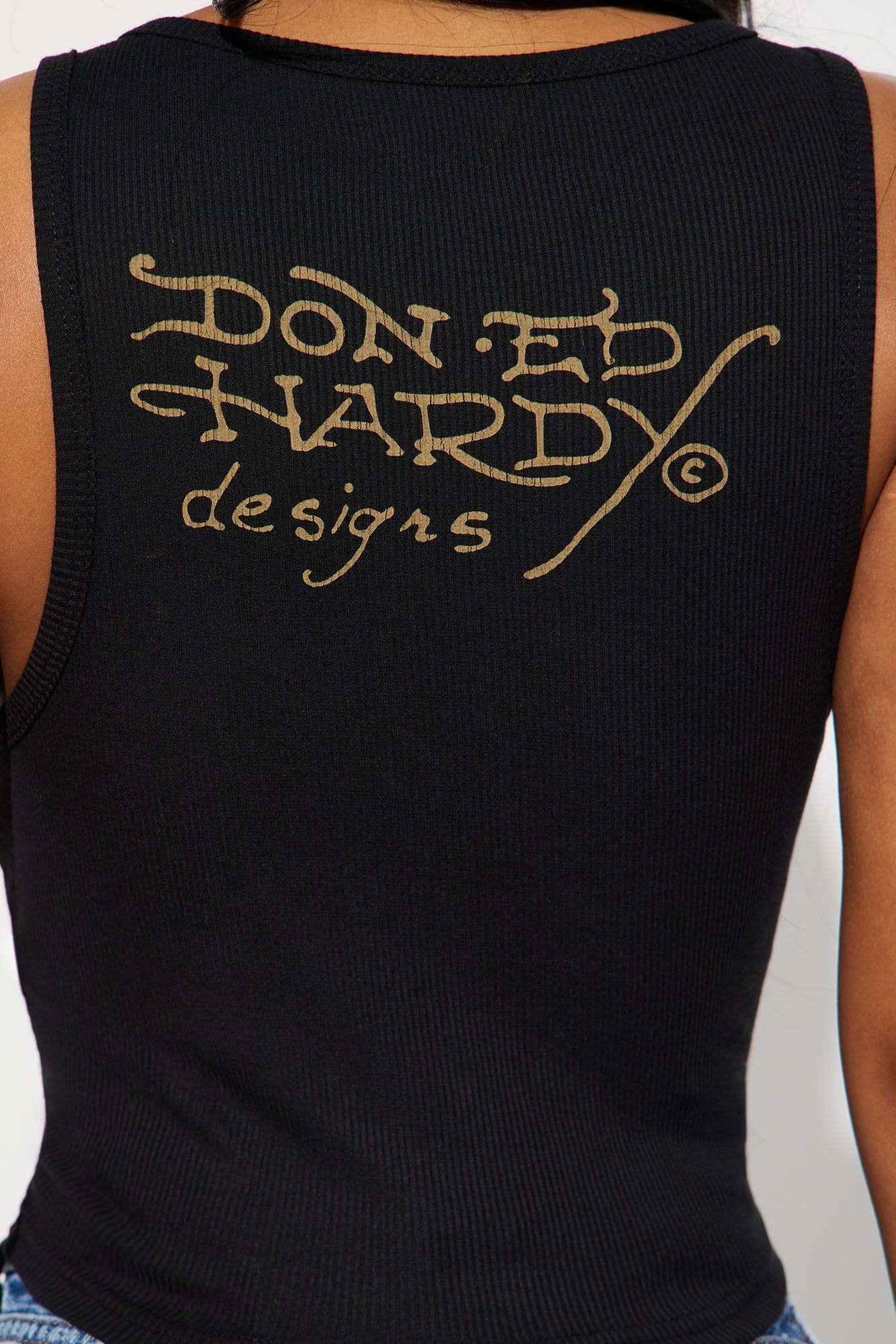 Ed Hardy True Love Tank Top - Black sold by Fashion Nova product image thumbnail 5