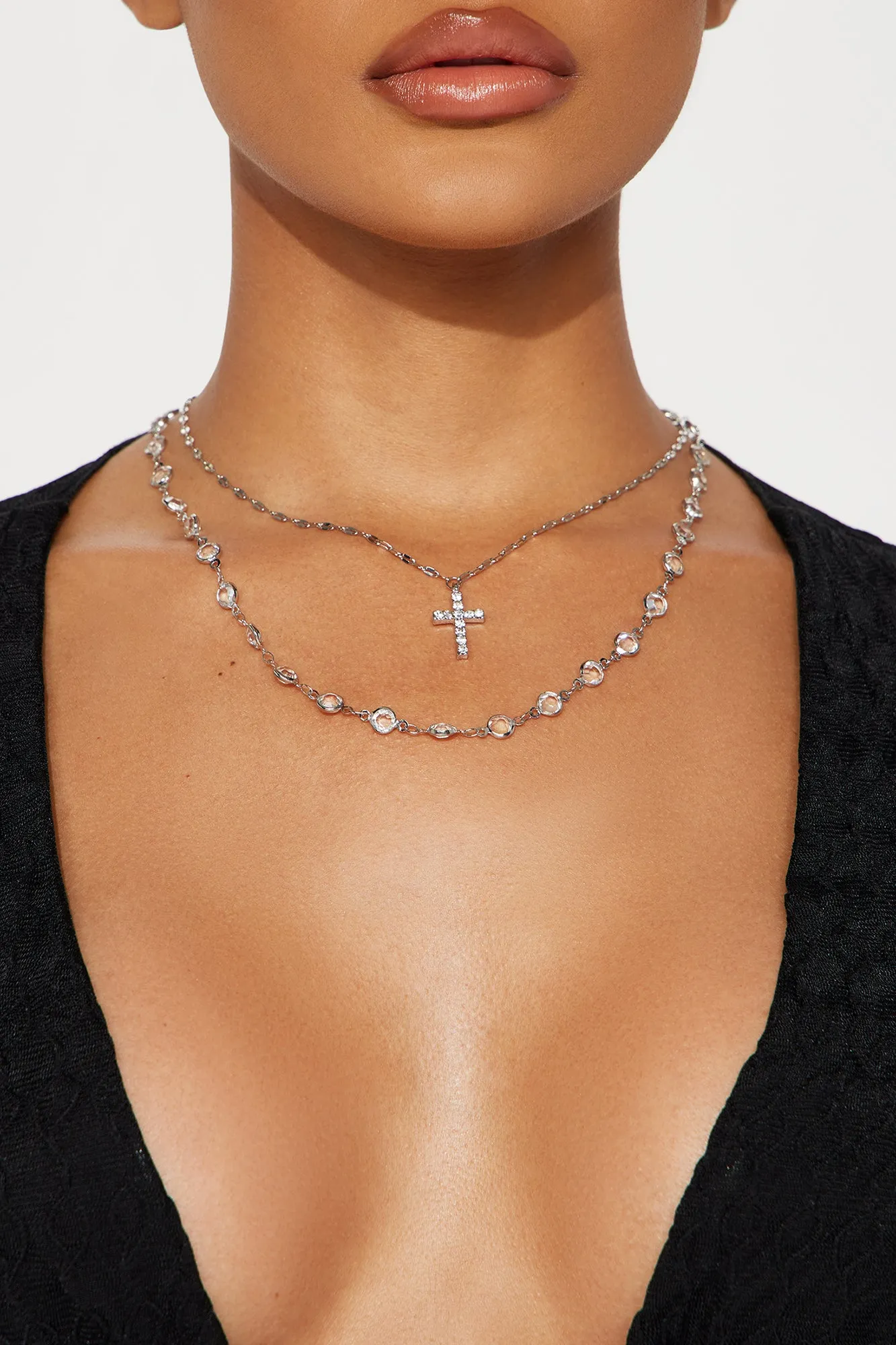 All For Faith Necklace - Silver sold by Fashion Nova