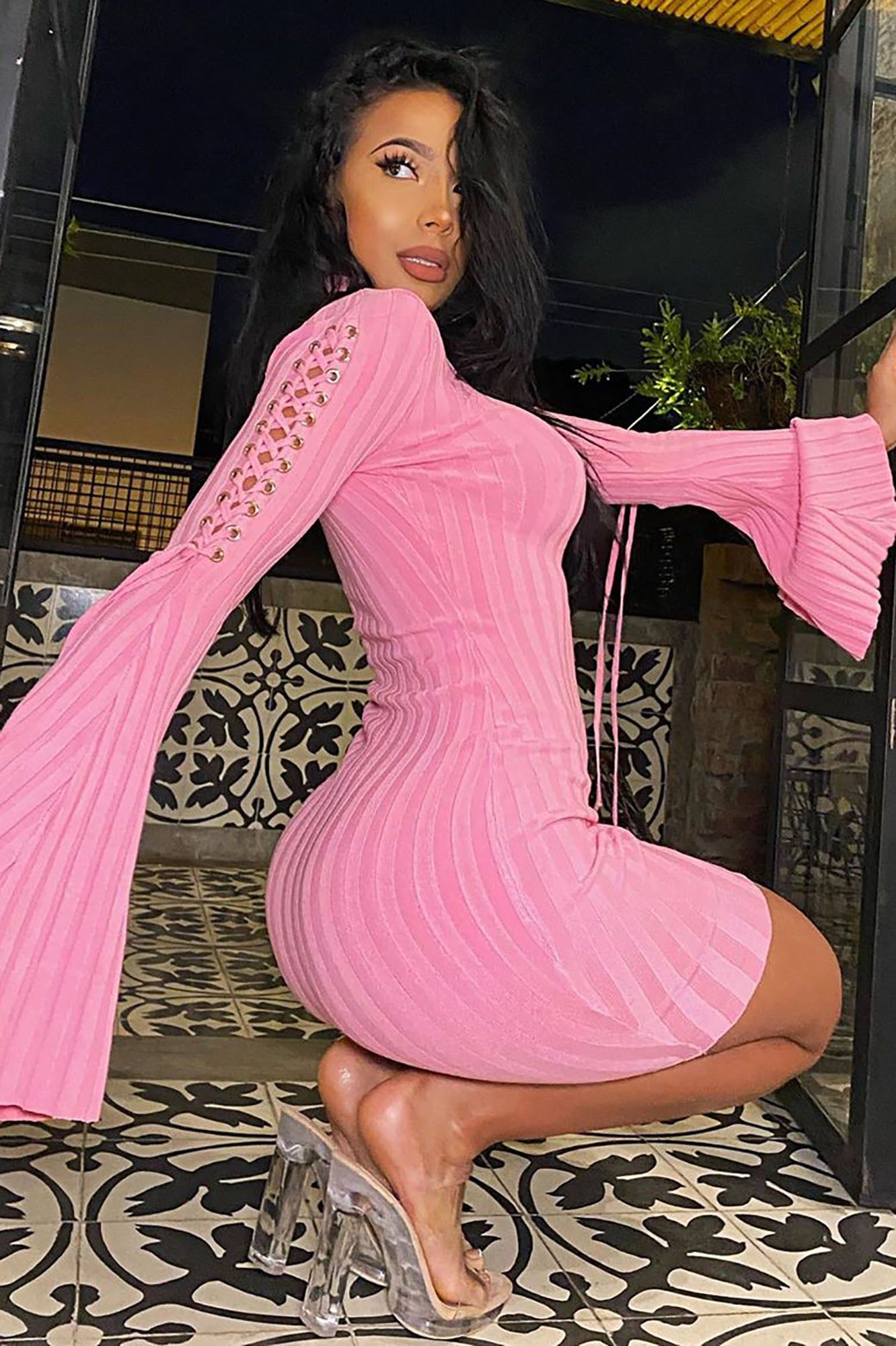 Next To Me Knit Dress - Pink sold by Fashion Nova product image thumbnail 2