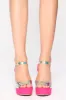 Wonderful You Are Wedges - Pink sold by Fashion Nova