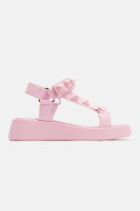 Mind At Ease Flatform Sandals - Pink sold by Fashion Nova