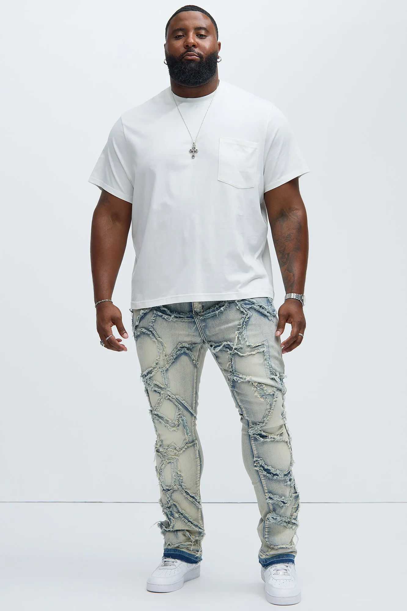 Essential Pocket Crew Tee - White sold by Fashion Nova product image thumbnail 5