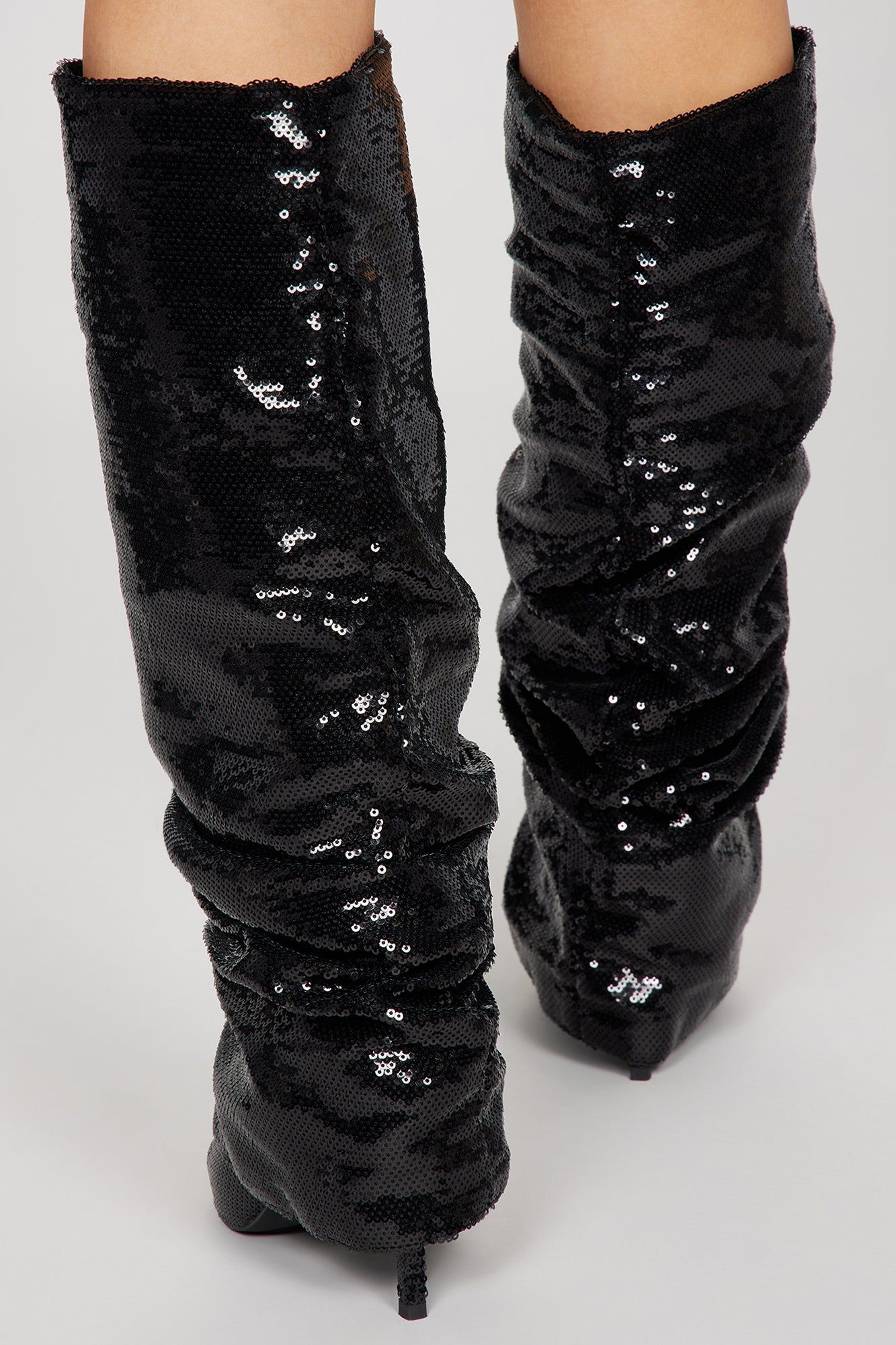 Get Away With It Knee High Heeled Boots - Black sold by Fashion Nova product image thumbnail 3