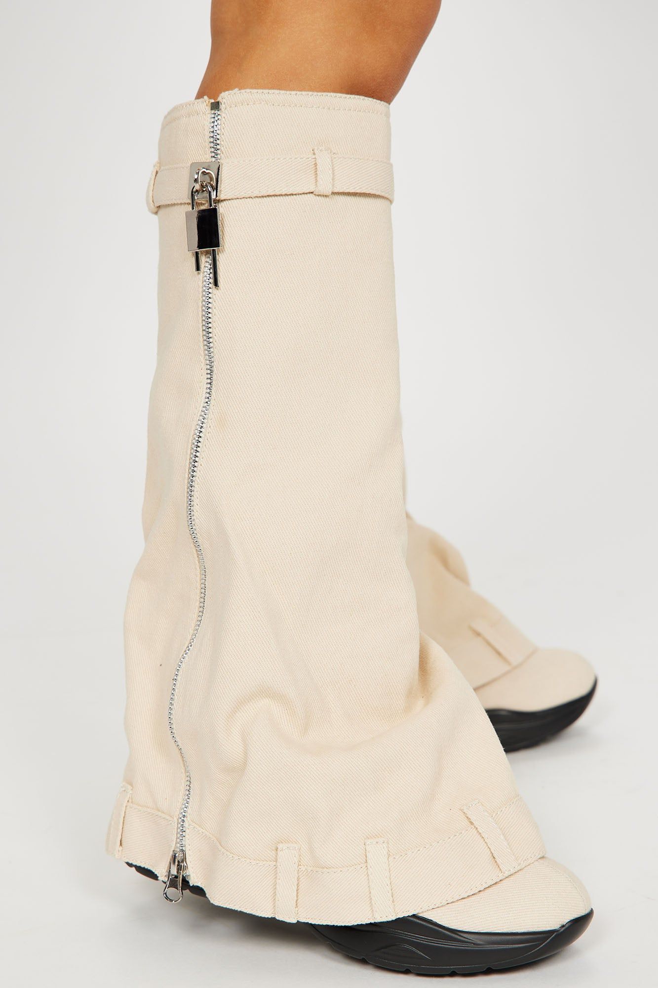 Hit Different Overlay Boots - Cream sold by Fashion Nova product image thumbnail 3