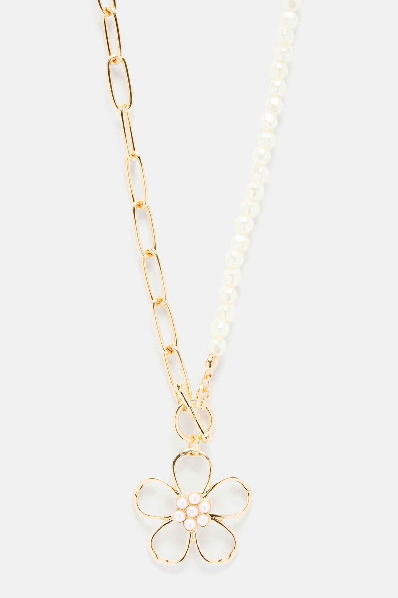 Perla Flor Necklace - Gold/combo sold by Fashion Nova product image thumbnail 3
