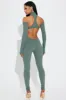 Nia Snatched Jumpsuit - Olive 2 sold by Fashion Nova