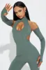 Nia Snatched Jumpsuit - Olive 2 sold by Fashion Nova