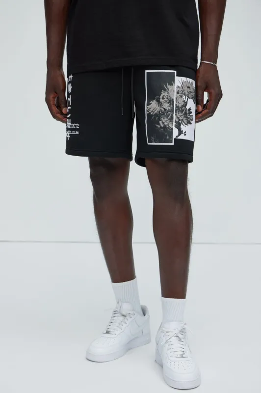 It Is Alive Sweatshorts - Black sold by Fashion Nova