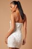 Lana Embellished Pearl Mini Dress - White sold by Fashion Nova