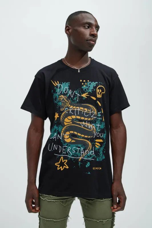 Don't Criticize Short Sleeve Tee - Black sold by Fashion Nova