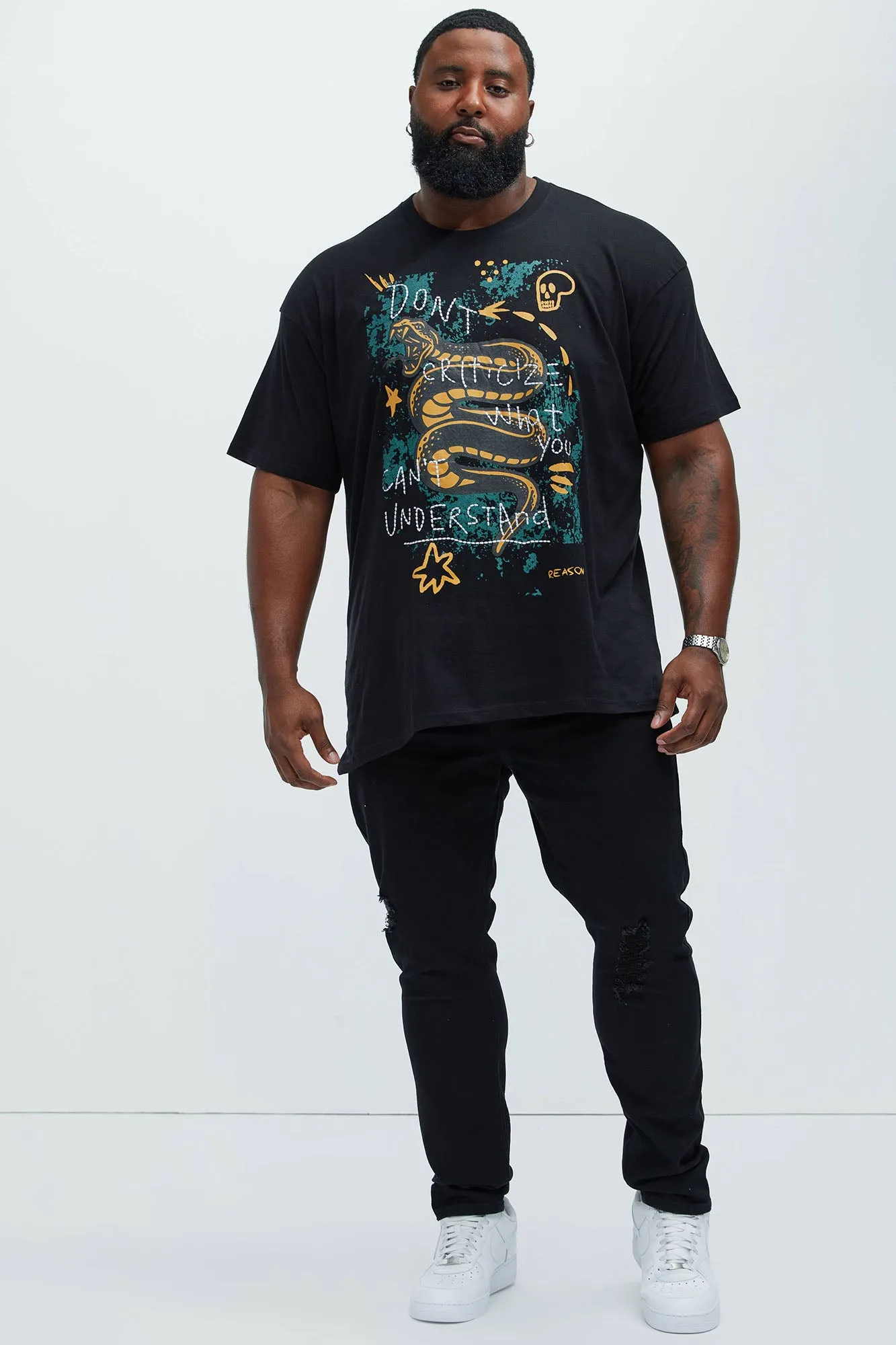 Don't Criticize Short Sleeve Tee - Black sold by Fashion Nova product image thumbnail 5