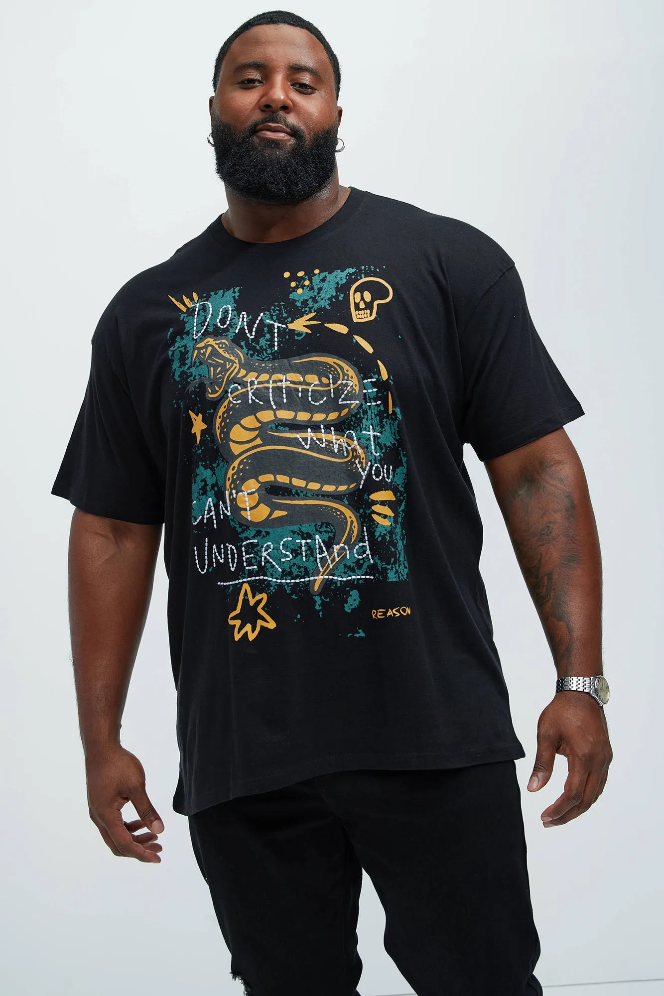 Don't Criticize Short Sleeve Tee - Black sold by Fashion Nova product image thumbnail 4