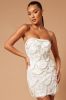 Lana Embellished Pearl Mini Dress - White sold by Fashion Nova