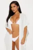 Jungle Summer Cover Up Kimono - White sold by Fashion Nova