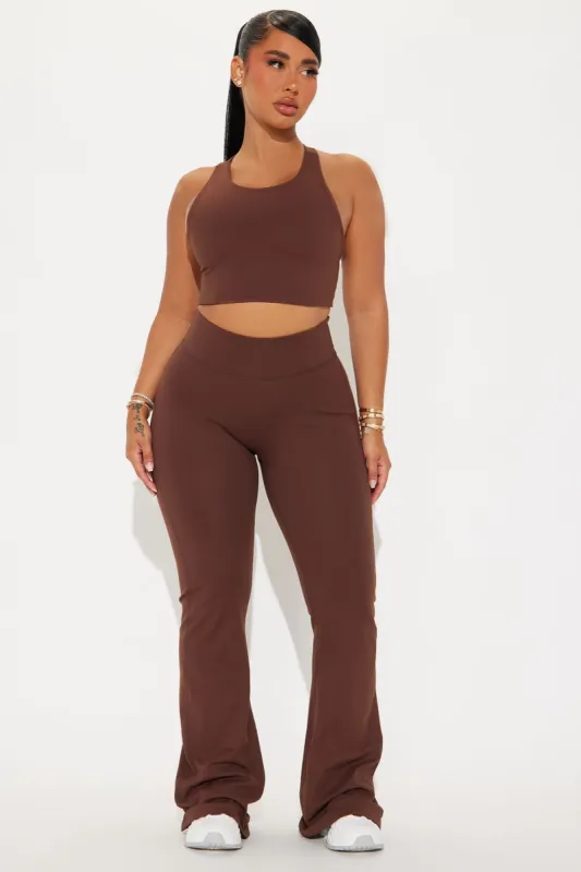 Claudia Super Soft Active Yoga Pant - Chocolate sold by Fashion Nova