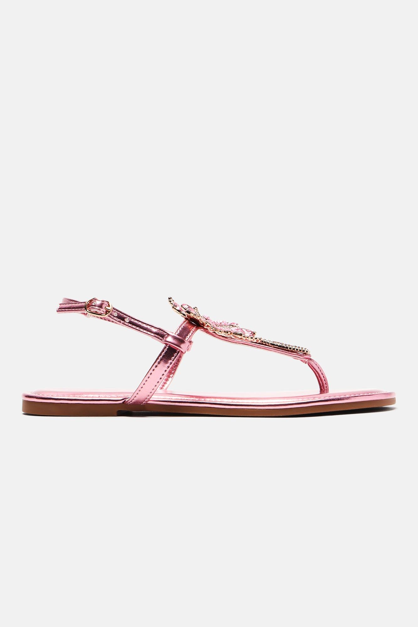 Under The Palm Trees Sandals - Pink sold by Fashion Nova product image thumbnail 5
