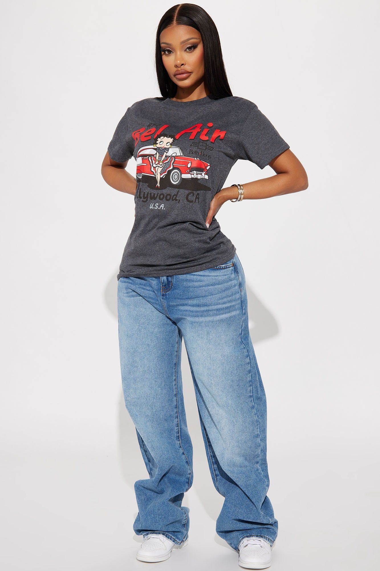 Bel Air Betty Graphic Tshirt - Charcoal sold by Fashion Nova product image thumbnail 2