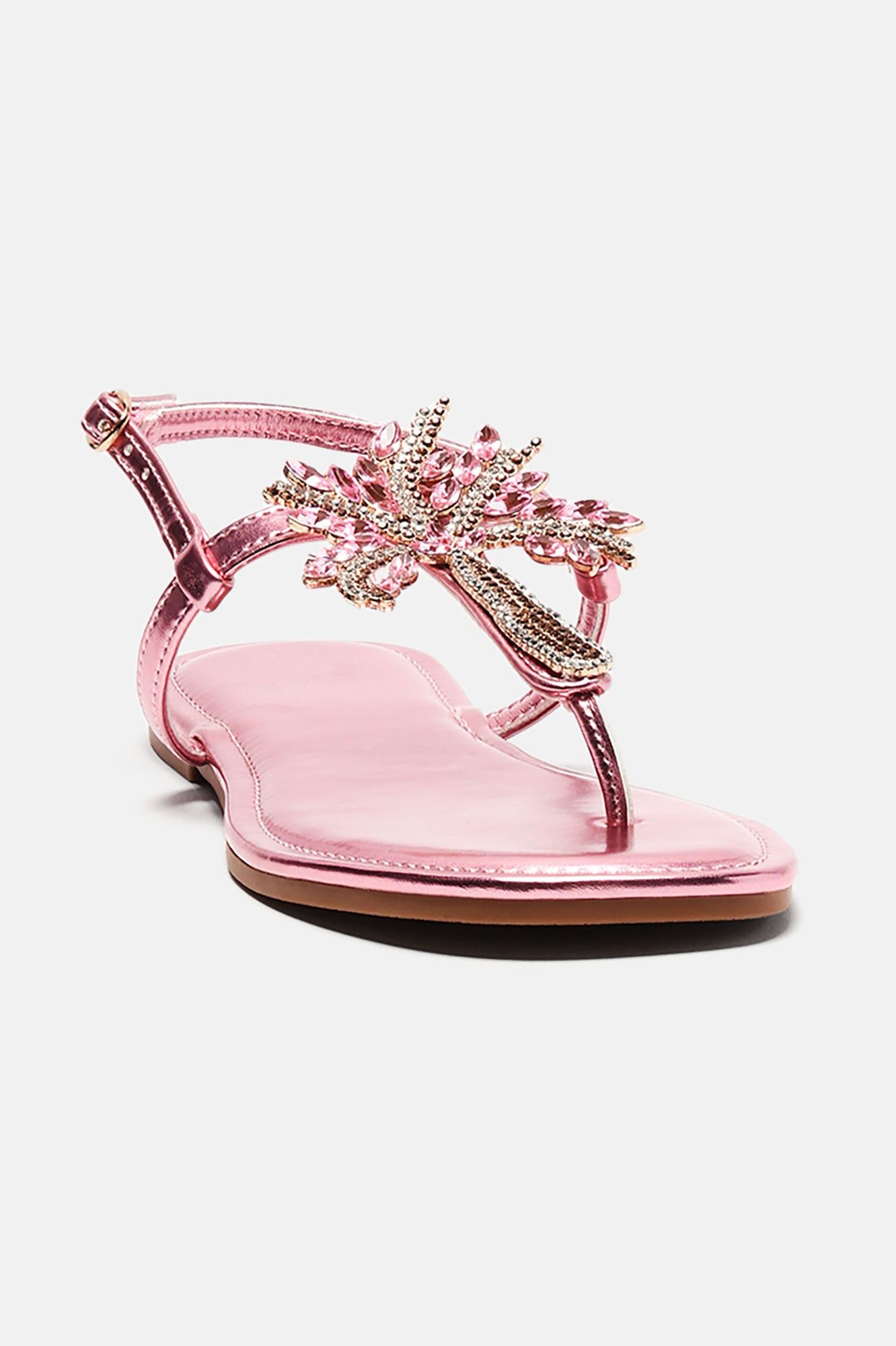 Under The Palm Trees Sandals - Pink sold by Fashion Nova product image thumbnail 2