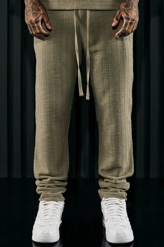 Dean Textured Slim Pants - Olive sold by Fashion Nova