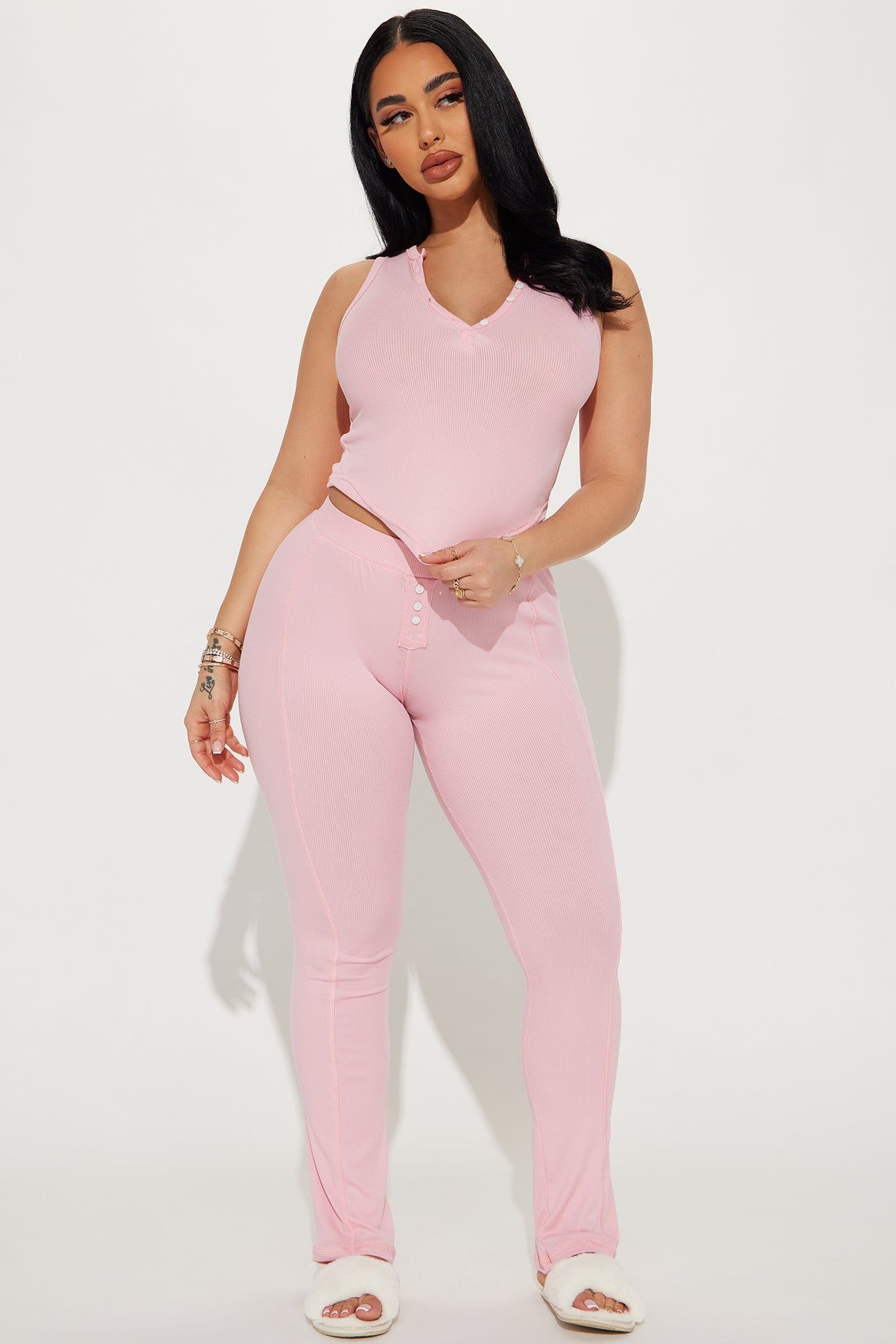 Cute And Comfy PJ Pant Set - Pink sold by Fashion Nova