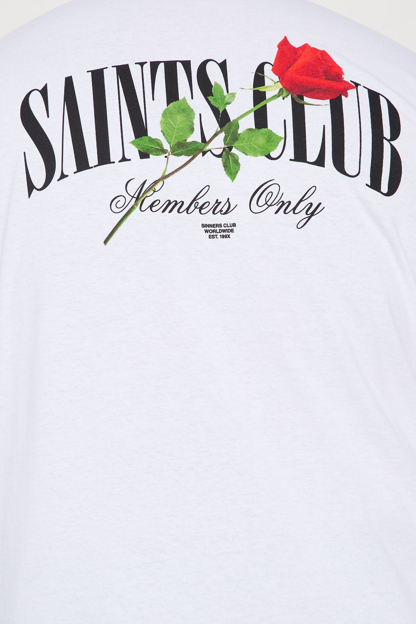 Saints Club Short Sleeve Tee - White sold by Fashion Nova product image thumbnail 7