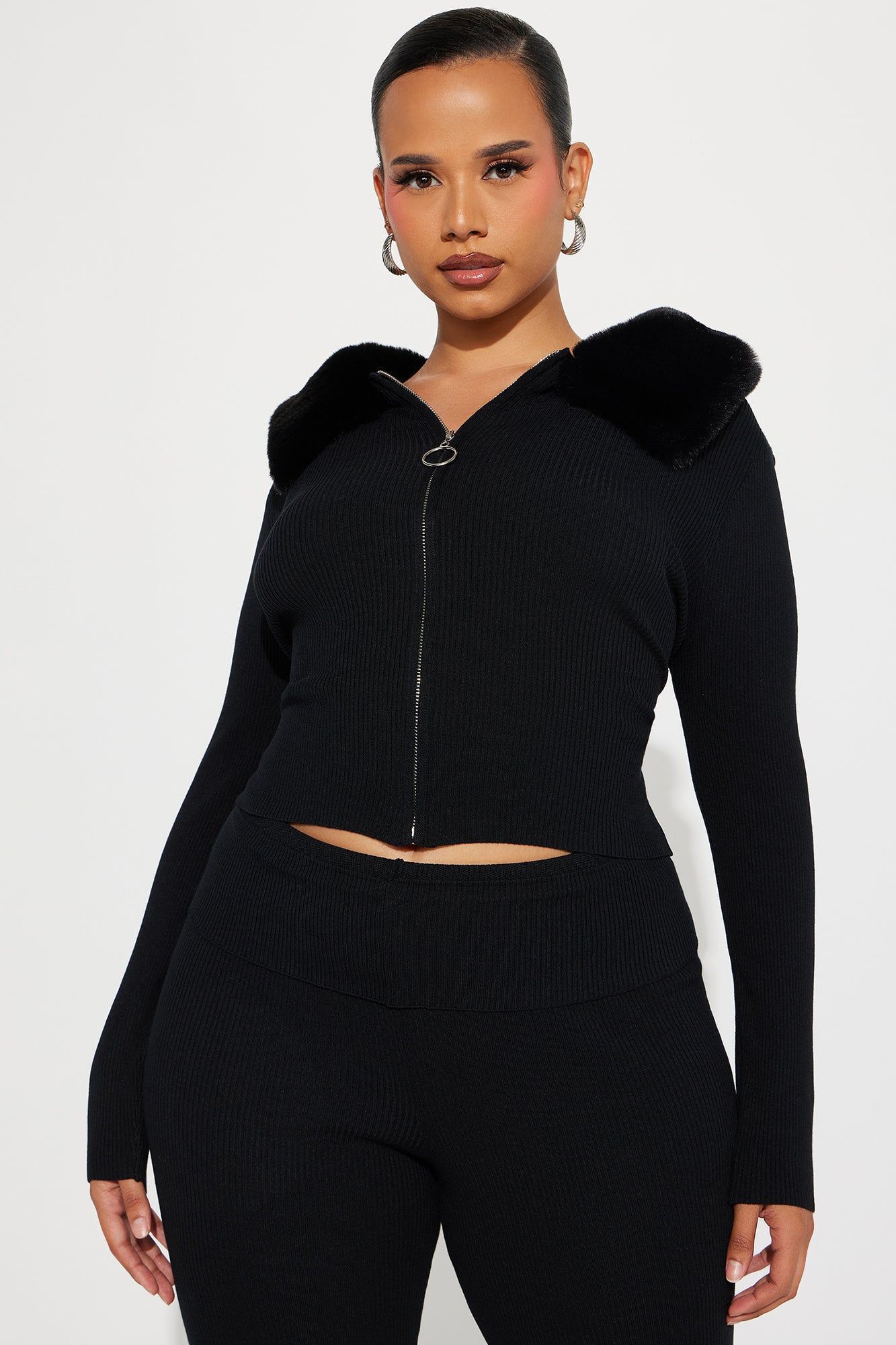 Always Sweet Sweater Pant Set - Black sold by Fashion Nova product image thumbnail 5