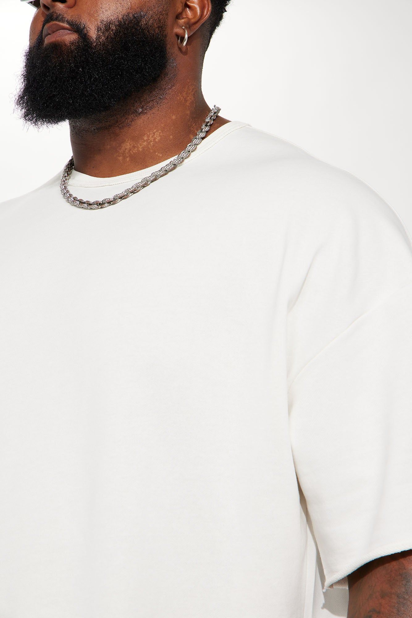 I Like How It Looks Oversized Terry Short Sleeve Tee - White sold by Fashion Nova product image thumbnail 7