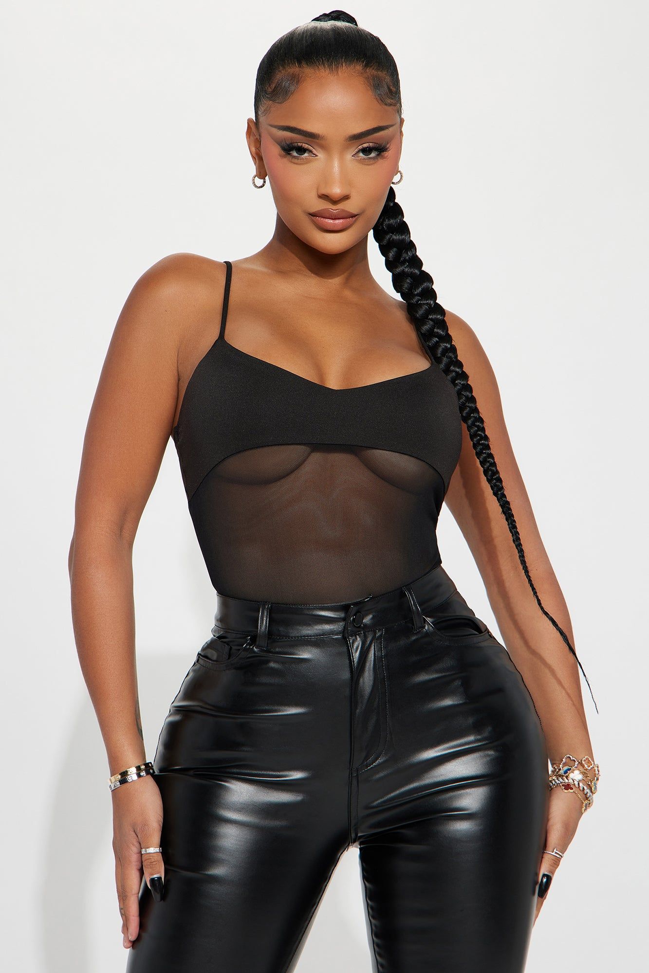 Samari Mesh Bodysuit - Black sold by Fashion Nova product image thumbnail 3