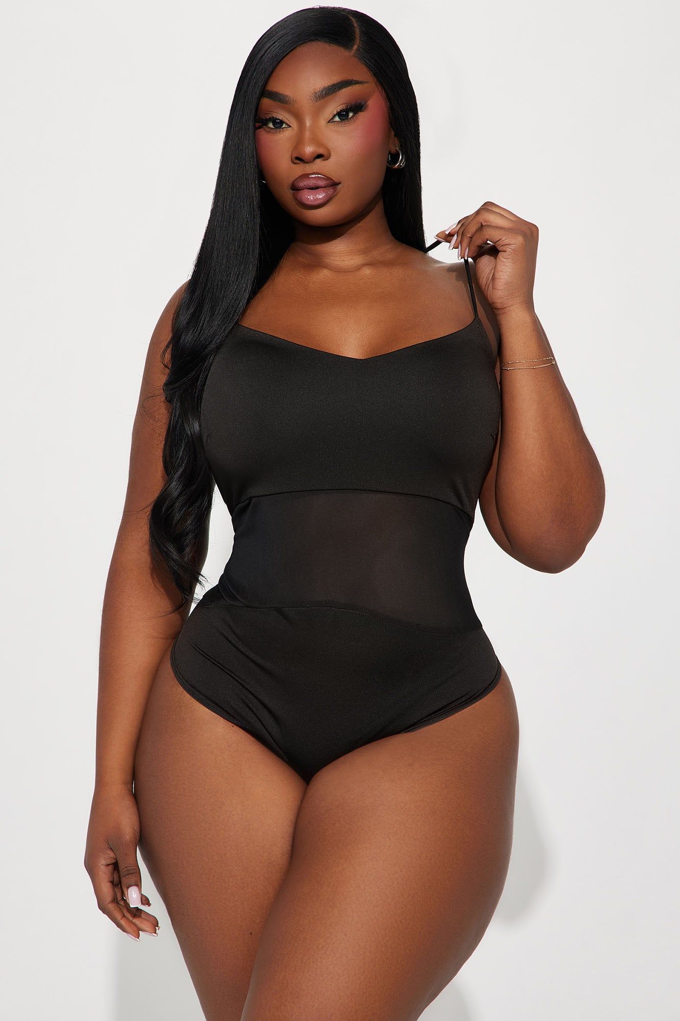 Samari Mesh Bodysuit - Black sold by Fashion Nova product image thumbnail 5