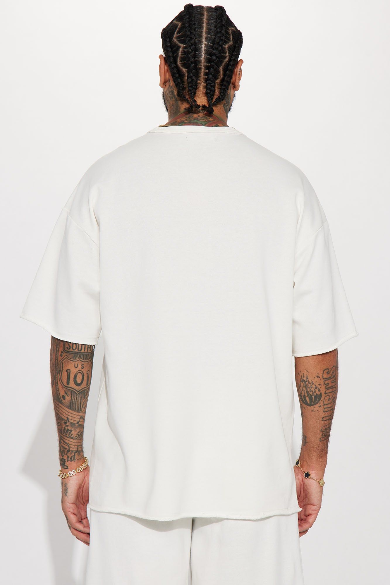 I Like How It Looks Oversized Terry Short Sleeve Tee - White sold by Fashion Nova product image thumbnail 5