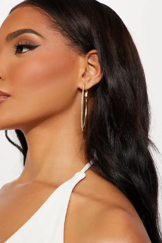 Soft Elegance Hoop Earrings - Gold sold by Fashion Nova