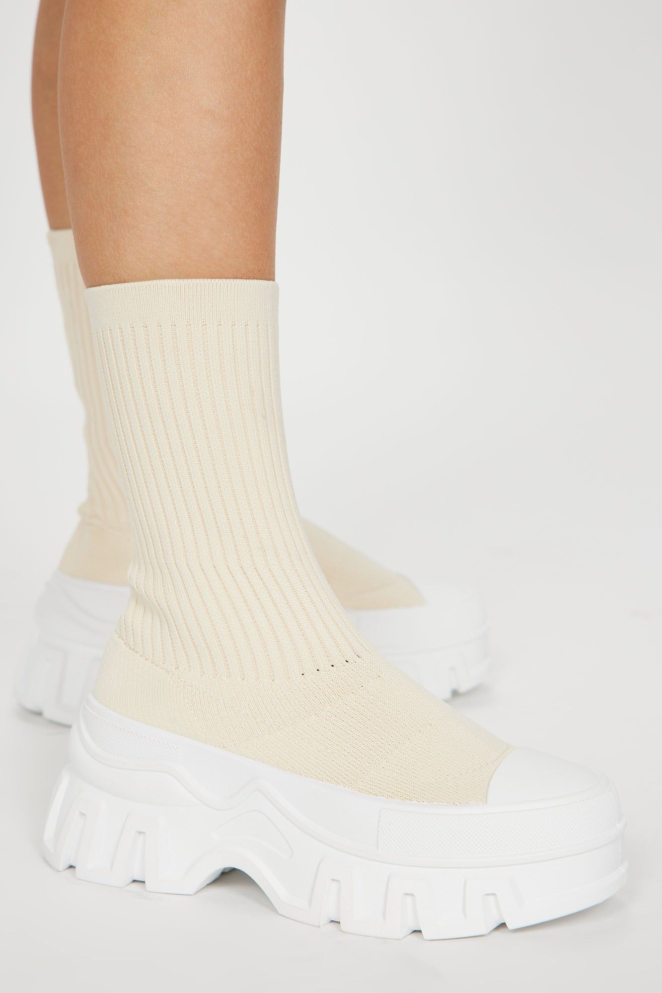 Never Late Platform Sneakers - Cream sold by Fashion Nova product image thumbnail 2