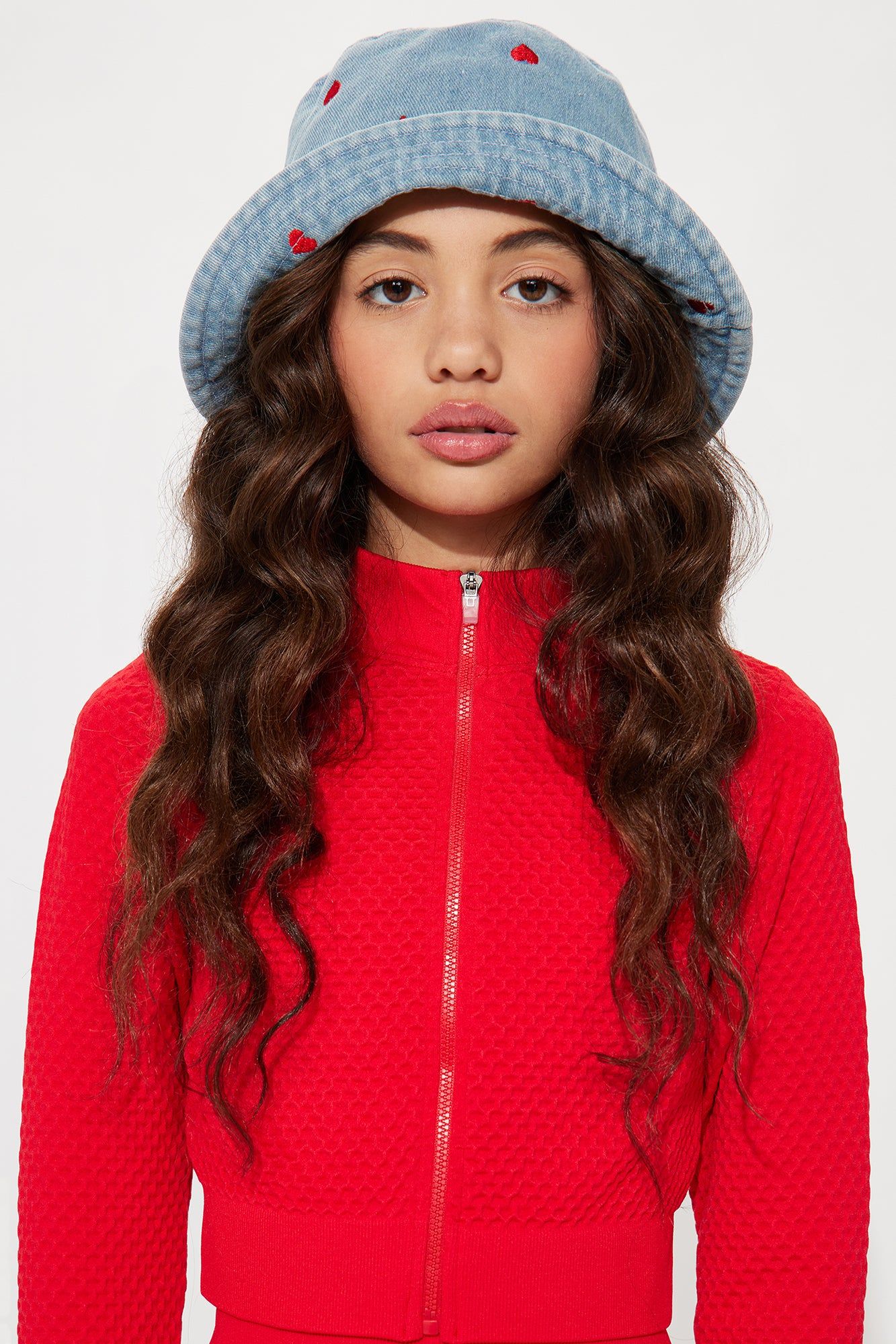 Mini Sweetheart Bucket Hat - Light Blue sold by Fashion Nova