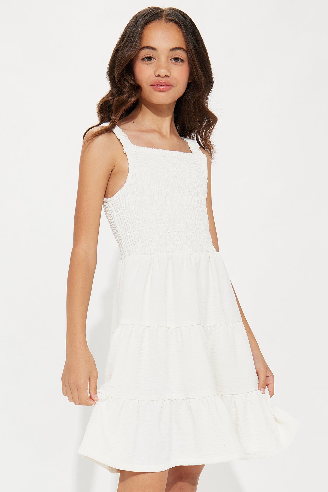 Mini Cutout Tiered Dress - Ivory sold by Fashion Nova product image thumbnail 2
