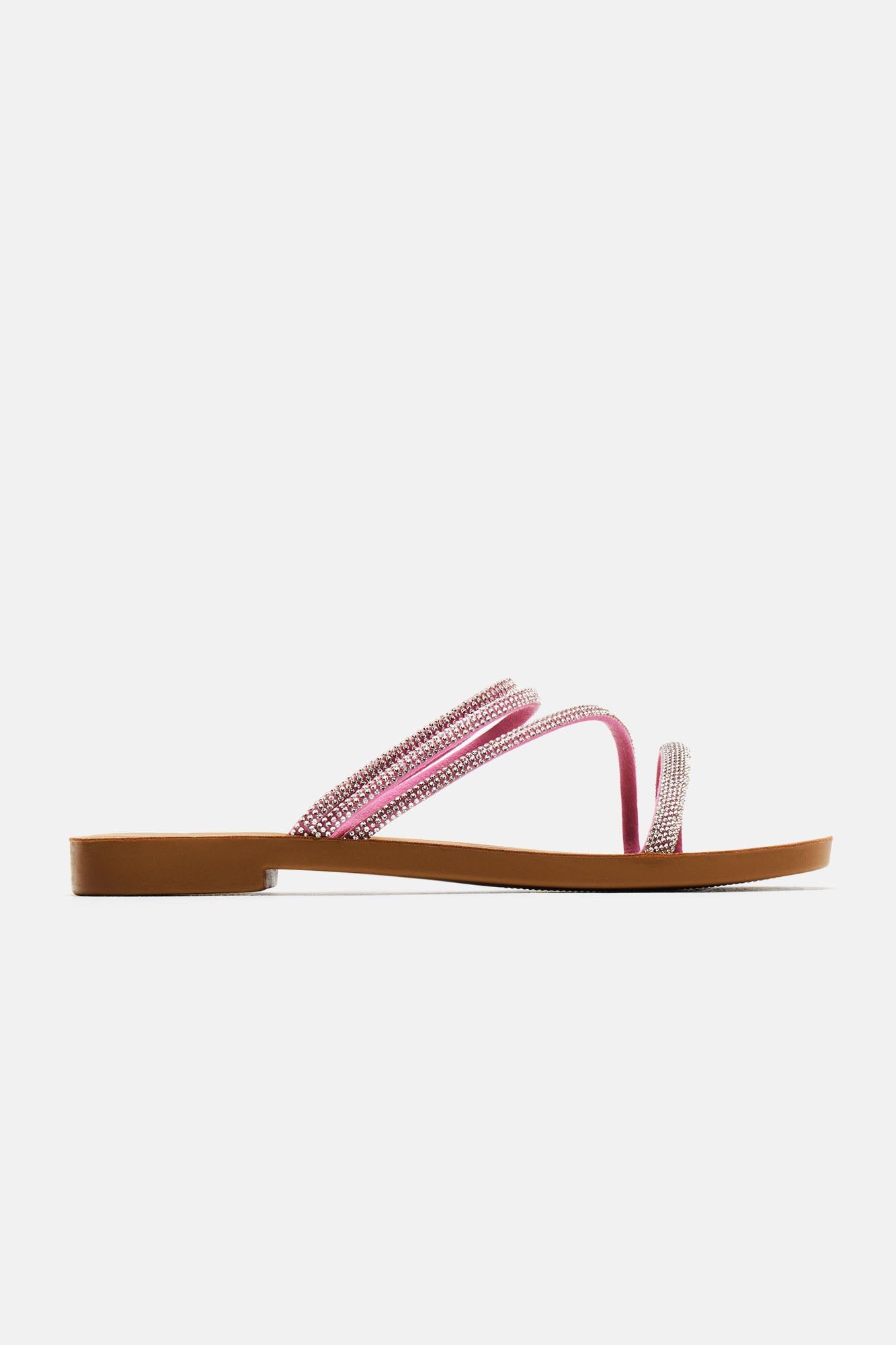 Kaira Rhinestone Sandals - Pink sold by Fashion Nova product image thumbnail 3