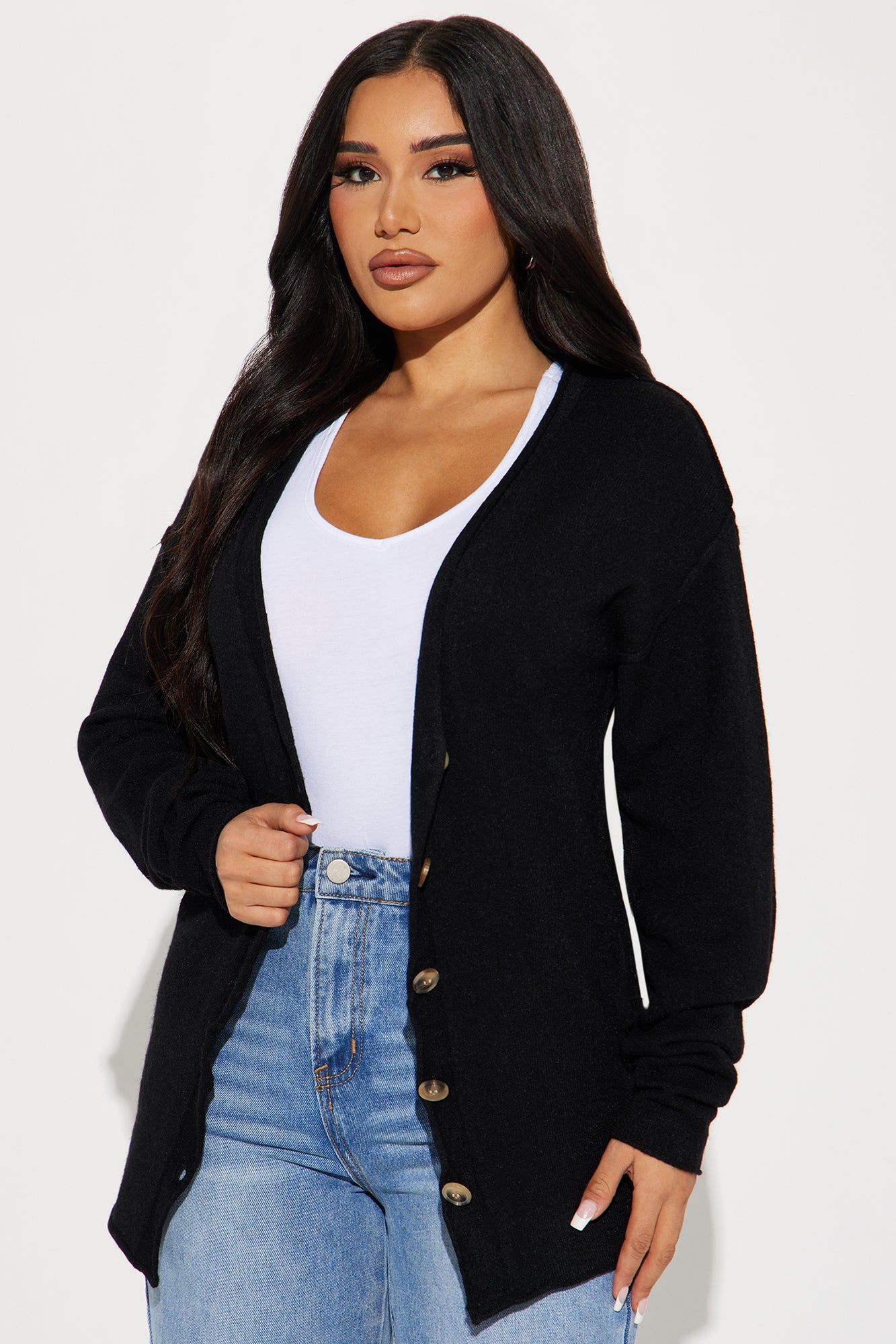 Pure Intentions Cardigan - Black sold by Fashion Nova product image thumbnail 3