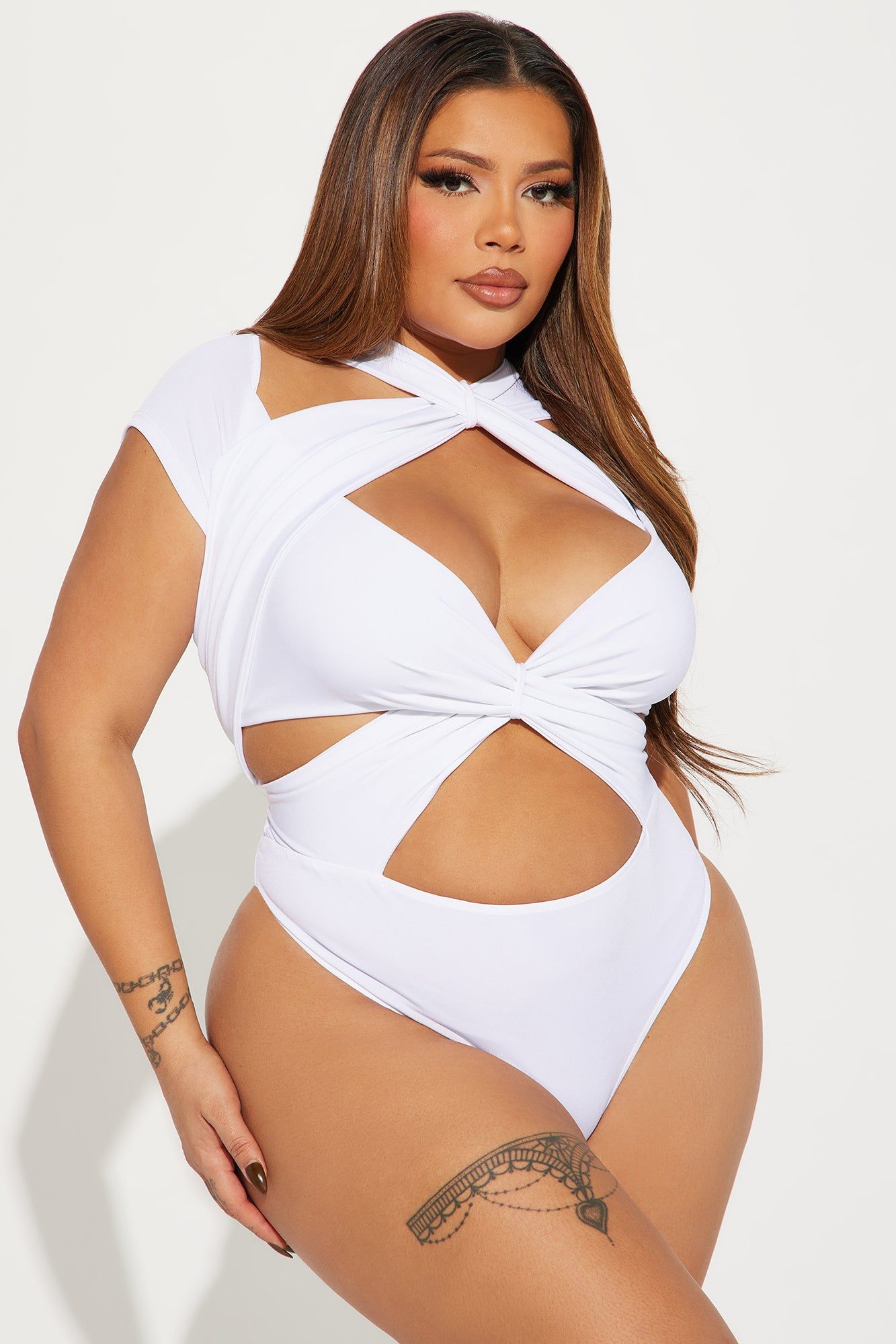 Never Too Much Bodysuit - White sold by Fashion Nova product image thumbnail 5