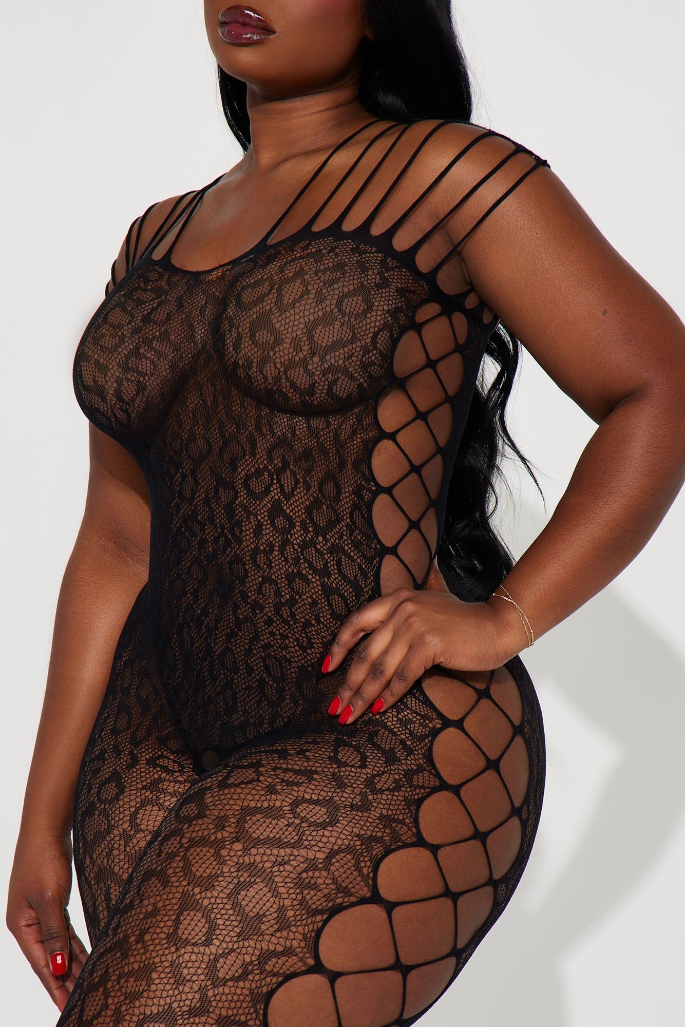 Flirty Instincts Jumpsuit Bodystocking - Black sold by Fashion Nova product image thumbnail 5
