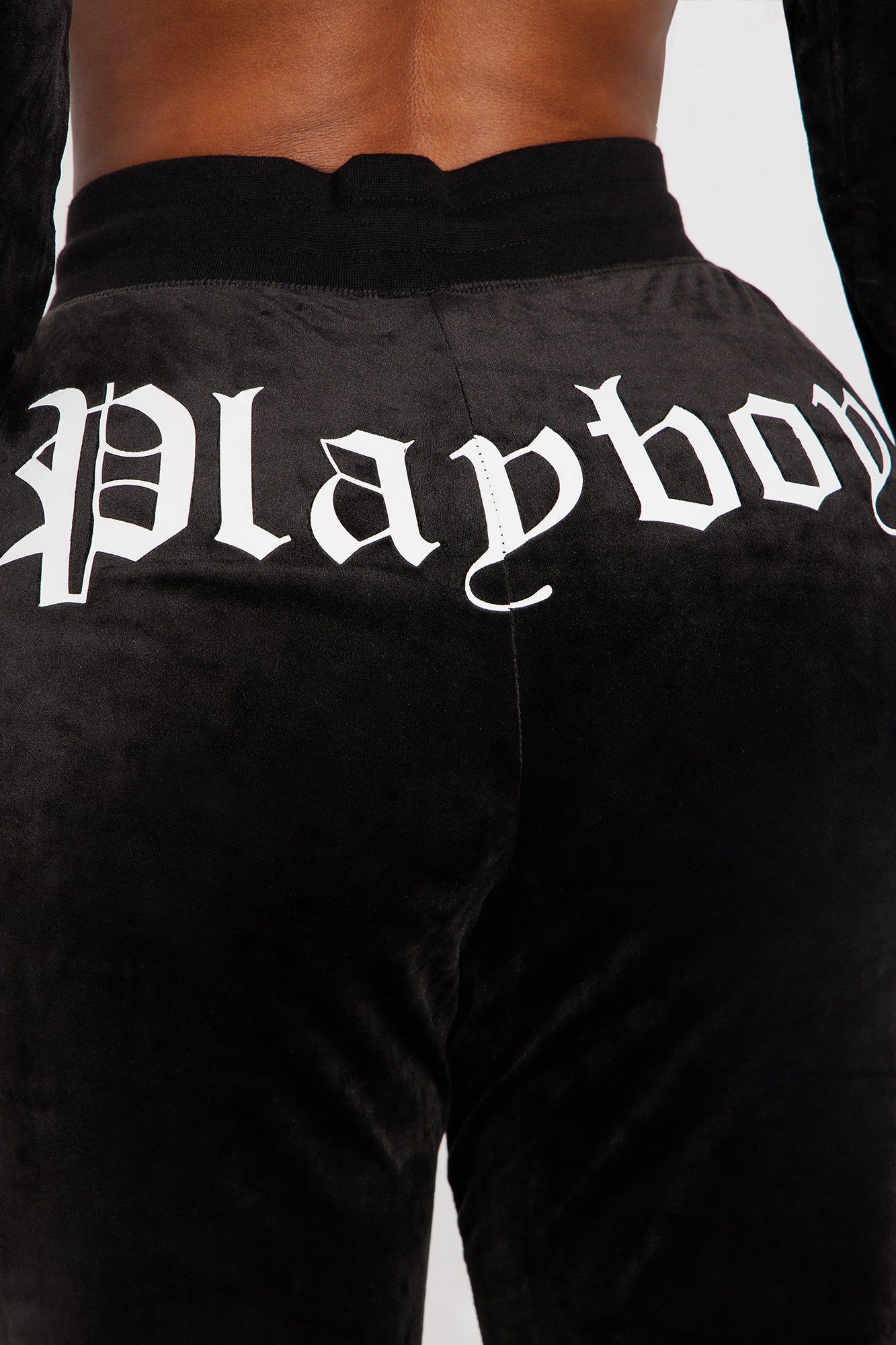 Velour Playboy Pant - Black sold by Fashion Nova product image thumbnail 3