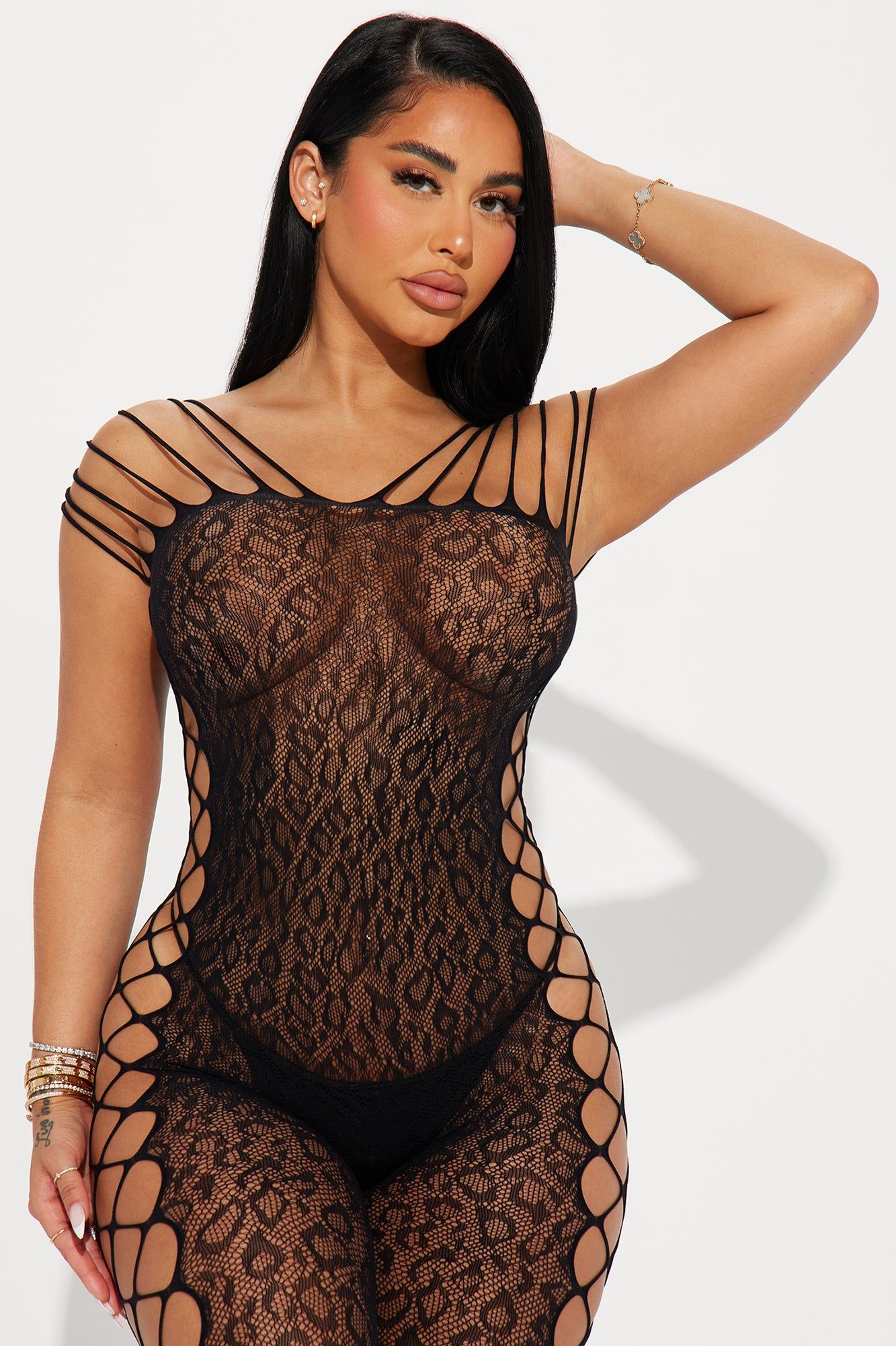 Flirty Instincts Jumpsuit Bodystocking - Black sold by Fashion Nova product image thumbnail 2