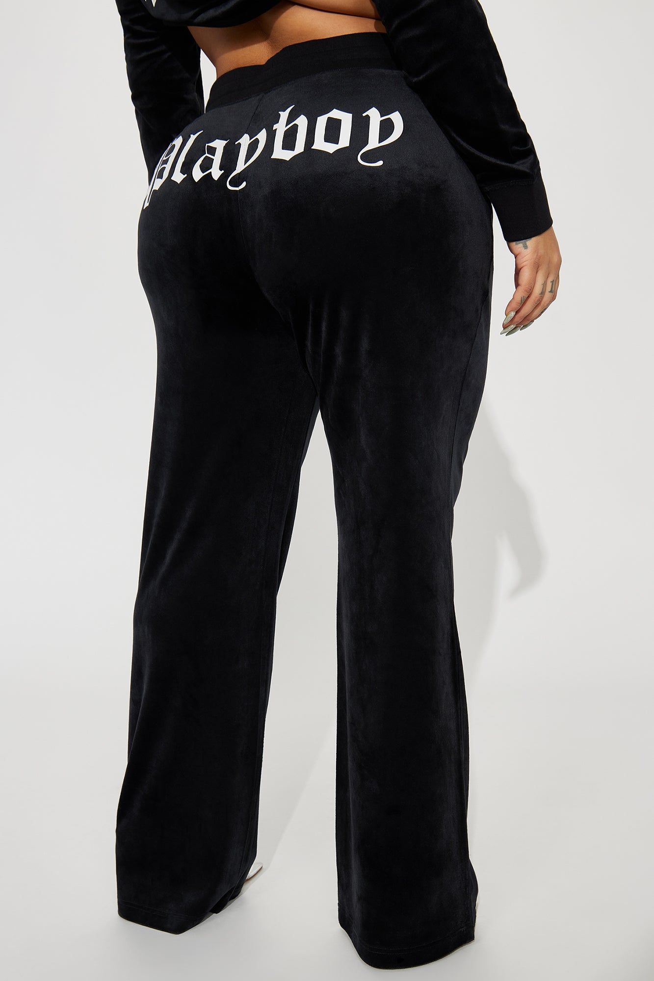 Velour Playboy Pant - Black sold by Fashion Nova product image thumbnail 5