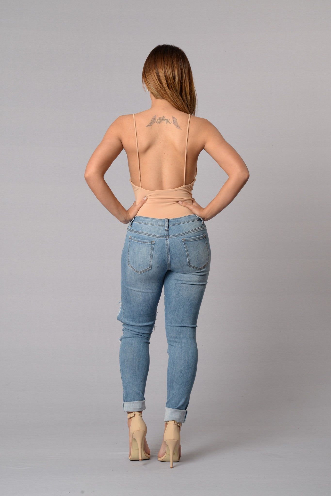 Double Down Bodysuit - Nude sold by Fashion Nova product image thumbnail 2