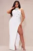 Aria Embellished Maxi Dress - White sold by Fashion Nova