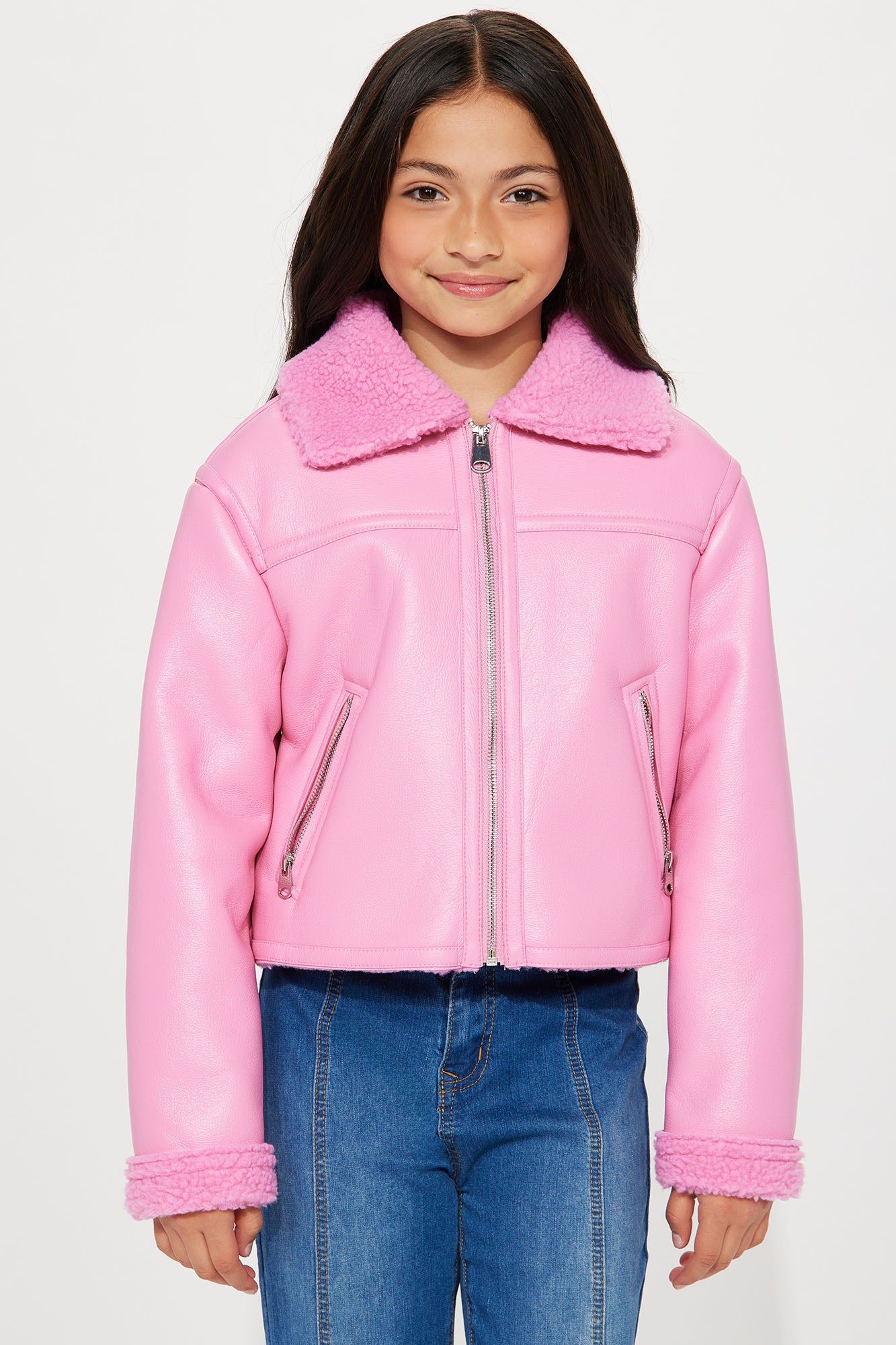 Mini Taking Notes Bomber Jacket - Pink sold by Fashion Nova product image thumbnail 3