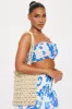 Coral Sea Island Tote Bag - Natural/Combo sold by Fashion Nova