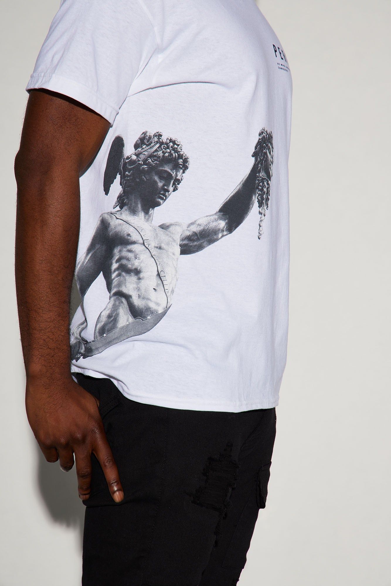 Perseus Short Sleeve Tee - White sold by Fashion Nova product image thumbnail 4
